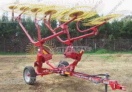 Грабли колесно-пальцевые с центральным колесом (6м.)