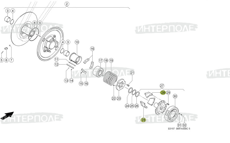 Кулачек привода барабана Claas (TUCANO 320,450-440,580-570)