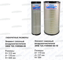 Фильтр возд. втор. Acros (550, 585); Т500; RSM F1300 (Ливны)