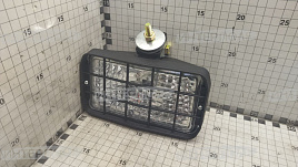 Фара рабочая прямоугольная с решеткой Акрос, Вектор (24В)