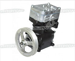 Компрессор 2-цилиндровый (со шкивом) Зил, МАЗ, К-700, ЯМЗ, Краз, Т-150 (ПК АЙК Ижевск)