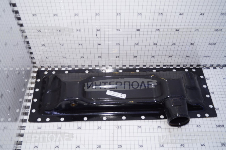 Бак радиатора МТЗ-1221,1222 нижний (латунь) 5-рядная сердцевина (Орен.рад)