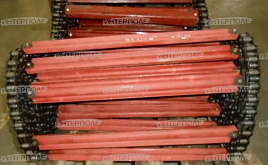 Транспортер продольный втулочно-роликовый L=8664 мм (планка L=625 мм) КТП-6 Калачинск