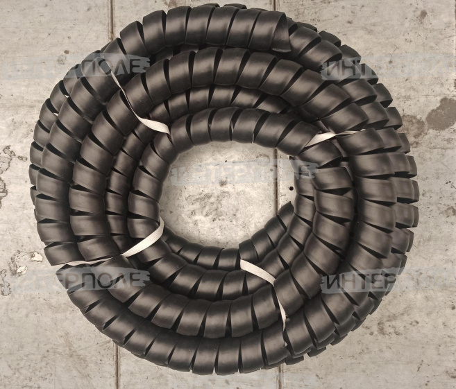 Спираль защитная 56/63 черная (бухта 10м.)