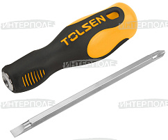 Отвертка комбинированная (плоская)SL6,0/крест PH2 (TOLSEN)