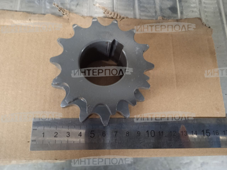 Звездочка двойная (z=13/14 t=15,875/19,05, d-35)шнека жатки Claas (Lexion, Mega)