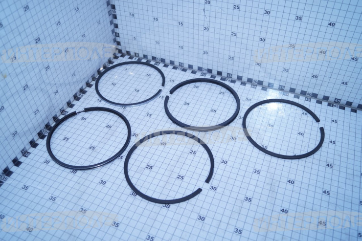 Кольца поршневые d=130,00 (ЯМЗ-236, ЯМЗ-238) (2 маслосъемных кольца) К-700, К-701 (Мотордеталь) (П/К)