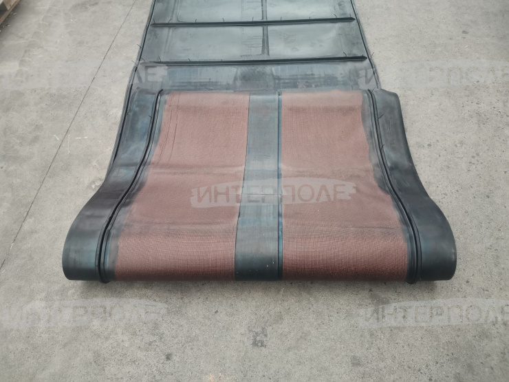 Лента транспортерная на жатку ЖХТ-18-9 ЭС-1/КСУ, ЖЗТ-9 (жатка 9 м) 2 направляющие (Европа)