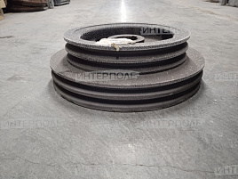 Шкив 4-руч. распределительного шнека (от главного контрпривода и на контрпривод вариатора очистки) Есиль-740,КЗС-812,Есиль-730,КЗС-7 Гомсельмаш