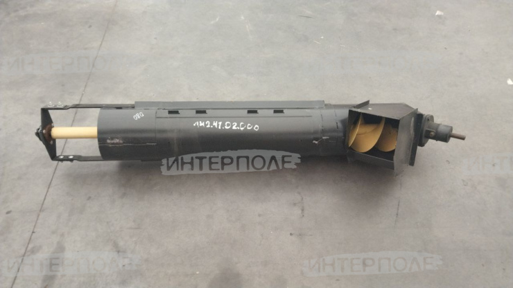 Шнек наклонный загрузочный бункера в сборе с редуктором Акрос-530/580