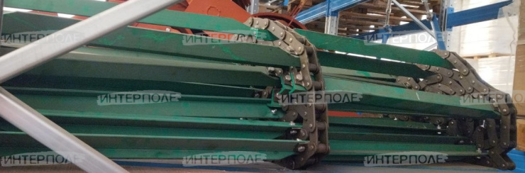 Транспортер наклонной камеры (30 планок, 3 цепи) John Deere (9660STS, 9670STS, 9760STS, 9770STS, 9860STS, 9870STS)