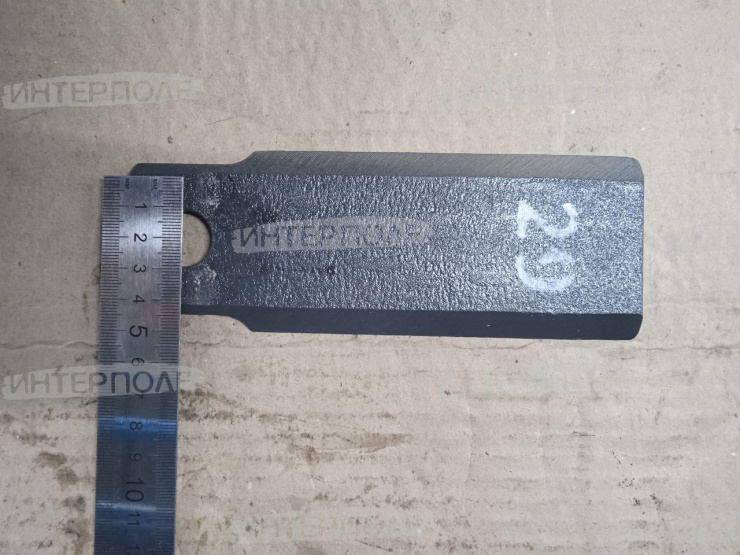 Нож барабана измельч. (173х59 S-5, D=18мм) (КЗС-10.12 ) ротора Есиль-760, КЗС-1218,Есиль-750,КЗС-10К Гомсельмаш