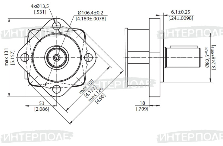 Гидромотор привода ножа косы 