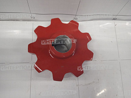 Звездочка (z= 9, d вала=1-1/4 ") зернового элеватора , Case,New Holland (2166/2388)