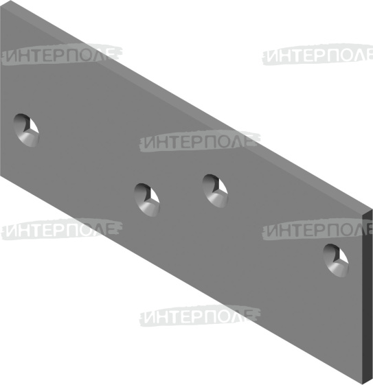 Доска полевая (боковина) L=300 ммS=10 мм двусторонняя с наплавкой ПЛНР ПЛН-8-35 (РЗЗ)