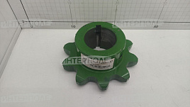 Звездочка (z=10, d вала=57 мм.) верхнего вала транспортера наклонной камеры (наружная) John Deere (T550,W540,W550,W650) Agri Parts