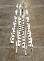 Нож секционный .9,1м. MacDon (комплект правый + левый), без головки косы, сегмент с мелкой насечкой, Шумахер