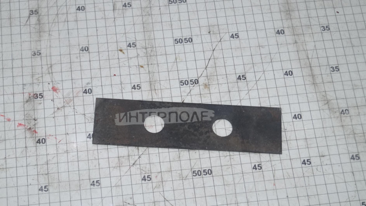 Молоток к дробилке 190х50 (толщина 3 мм) d20, м.ц.70