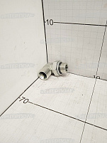 Угольник S24-S24 с контргайкой (М20х1,5КГ-М20х1,5) кованый