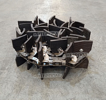 Транспортер зернового элеватора цепной (t=41,4, 147 звеньев, 34 скребка) John Deere (9870STS, 9770STS, S670STS, S680STS)