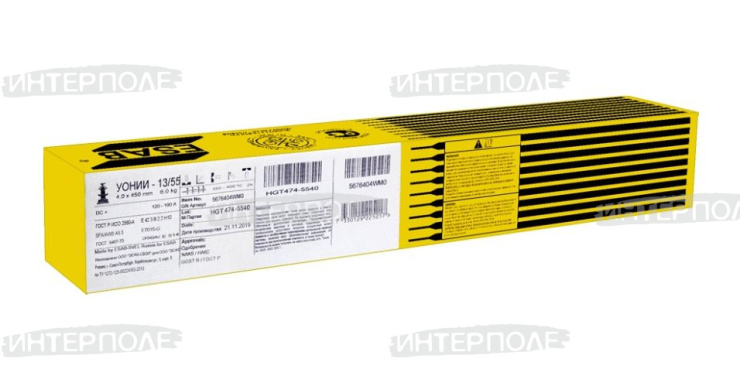 Электроды УОНИИ 13/55 d=4,0х450 мм (уп.6 кг) ESAB