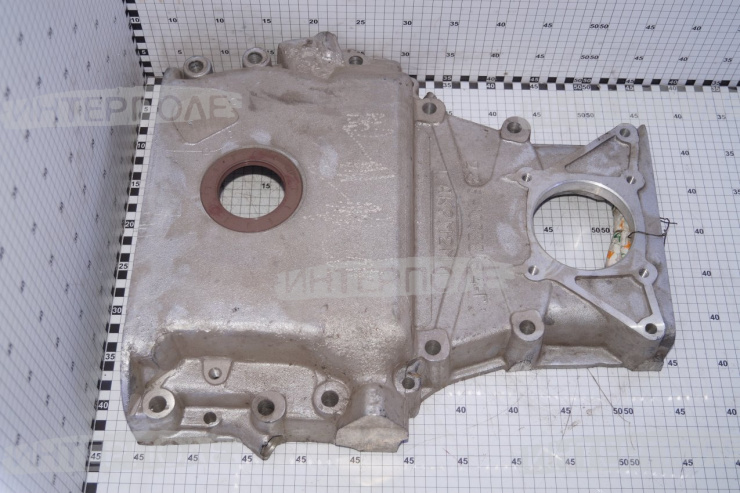 Крышка шестерен распределия передняя (под насос водяной стар. обр., ремонтная,лобовина) ЯМЗ-236, ЯМЗ-238