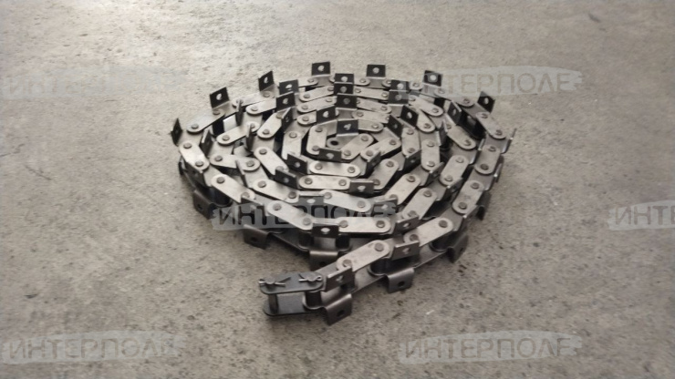 Цепь ТРД-38-5600-1-2-8-2 (3,42 м. -90зв)(d=9мм) (транспортер) проушины 2-х сторонние 