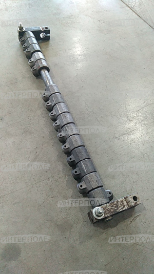 Труба пальчикового механизма шнека (для пальцев 14 мм) в сборе до 2006 г. Вектор, Дон-1500Б, Акрос, Нива-Эффект