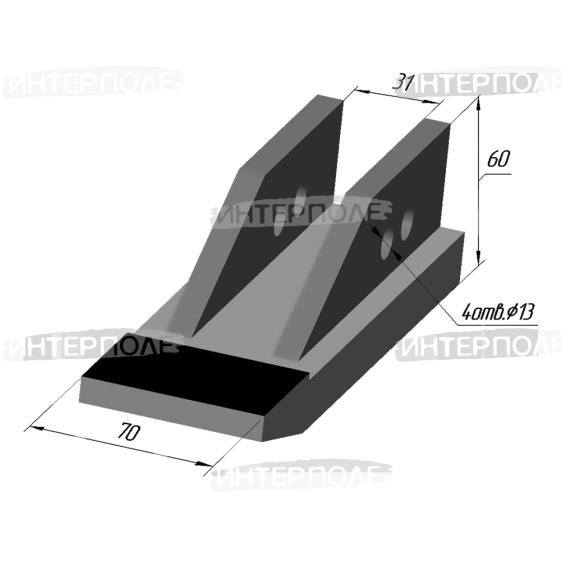 Долото (чизельный плуг) ПЧ-2,5 ПЧ-4,5 ПЧ-6 (РЗЗ)