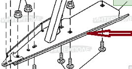 Опора правая John Deere (925D,930D, 936D) Оригинал