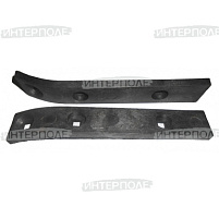 Накладка успокоителя наклонной камеры с 2013г. (изогнута под болт М8х20-1,сфер. с 2012г.в.) Есиль-760,КЗС-1218,Есиль-750,КЗС-10К Гомсельмаш