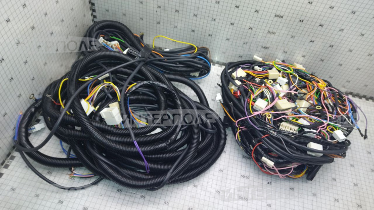 Электропроводка КамАЗ 53215 (Евро-2) (3 жгута) без проводов АКБ