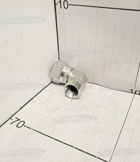 Угольник S24-S24 с гайкой (М20х1,5-М20х1,5) кованый