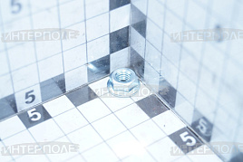 Гайка М 6 с фланцем крепления сегмента, класс 10.9, жатка Honey Bee, Шумахер, (1кг ~ 320-330 шт)