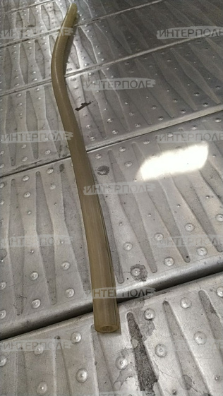 Шланг молочный d=14 мм. L=0,9 м. (отрезок) молочный, ПВХ 