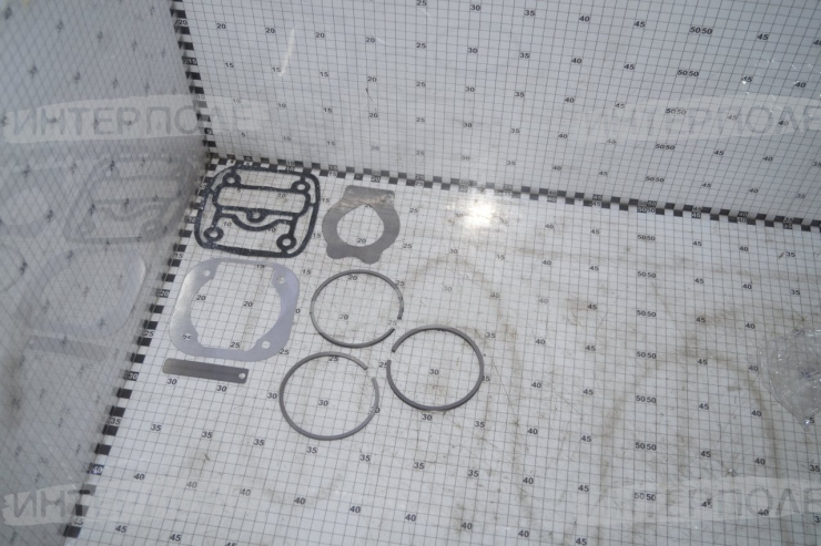 Ремкомплект компрессора 1-цил. с кольцами (5наим., 7 дет.) КАМАЗ