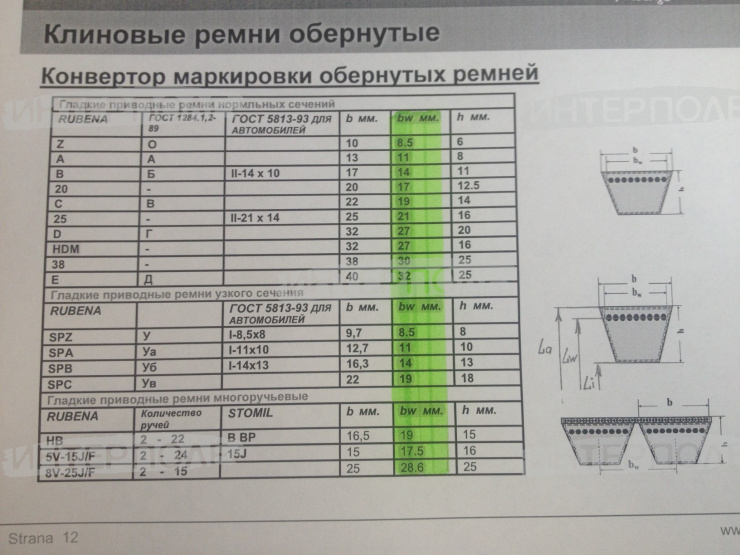 Ремень 14х10- 937 зубчатый (В(Б)-937) (Rubena)