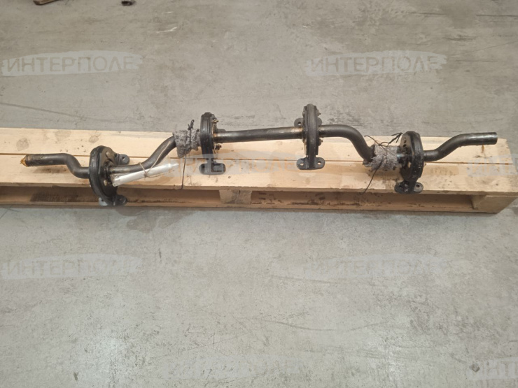 Вал коленчатый соломотряса ведомый (передний) с корпусами подшипников в сборе Есиль-730,КЗС-7,Есиль-740,КЗС-812 Гомсельмаш