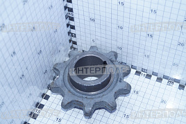 Звездочка (z=10, t=38,0, d вала=50 мм.) верхнего вала наклонной камеры (чугун) Вектор, Дон-1500Б, Акрос