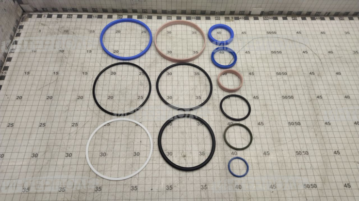 Ремкомплект гидроцилиндра сеялки с гайкой-упором 100х40 (премиум)