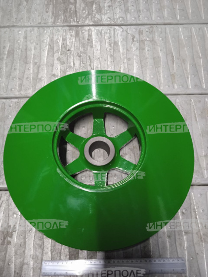 Полушкив (шкив промежуточный привода двухскоростного барабана) (H115599), John Deere (T550,W540, W550,W650)