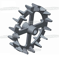 Диск (кольцо) d=460 мм, под круглую ось 46 мм кольчато-шпоровый 3ККШ-6, 5ККШ-10 (РЗЗ)