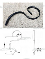 Стойка S-образная 45х12 мм (КБМ) для культиватора типа Ярославич (РЗЗ)