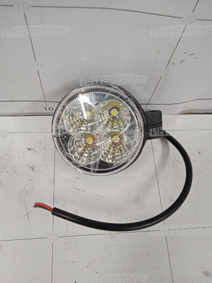 Фара светодиодная круглая 12W 4х3W (Flood) Рассеянный свет универсальная 12-24В MEXTEXpro