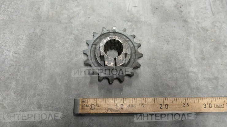 Полумуфта (z=16, t=25,4) контрпривода питателя жатки Дон-680/М
