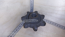 Звездочка (z= 7, t=38,0 d вала=20 мм.) ведомая для цепи транспортера Нива, Нива-Эффект