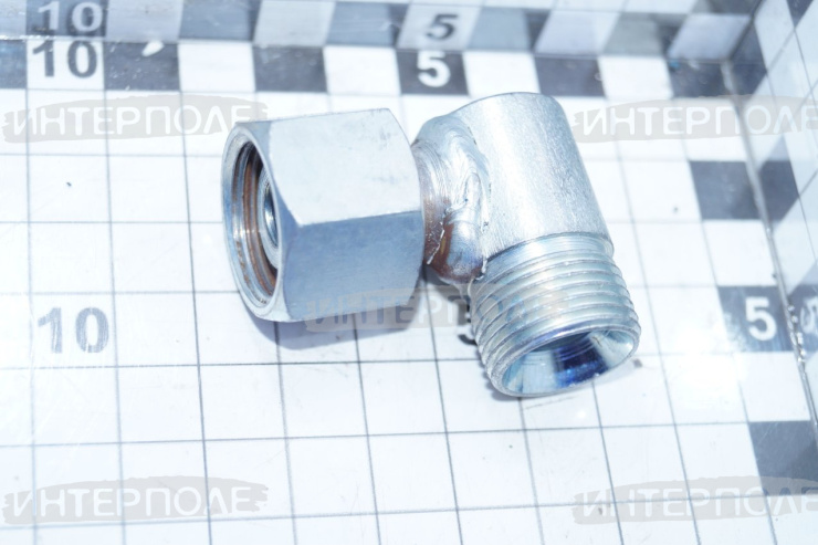 Угольник S24-S24 с гайкой (М20х1,5-М20х1,5)