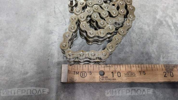 Цепь роликовая (t=19,05, .46 звеньев, L=876) двухрядная Claas (Jaguar 810, 820, 830, 840, 850, 860, 870, 880, 890, 900)