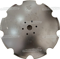 Диск 560х8,0 мм ромашка усиленный (Бор.сталь, 9 лепестков, 6 болтов на диаметре 120 мм БДМ) MEXTEX