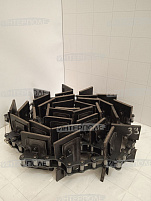 Транспортер зернового элеватора "Полесье" КЗК-0214160А ( 33 скребка) скребок 100х150 кордОМСК